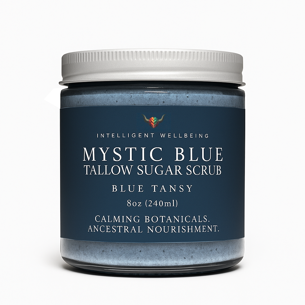 Mystic Blue Tallow Sugar Scrub - Blue Tansy