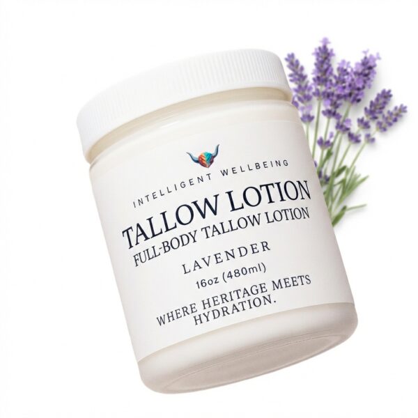 Full-Body Tallow Lotion - Lavender, 16oz