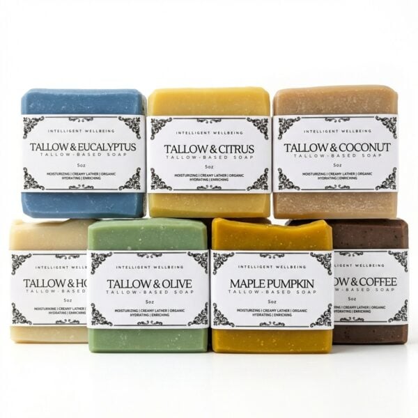 Grass-Fed Tallow Soap Bundle (7 Bars)
