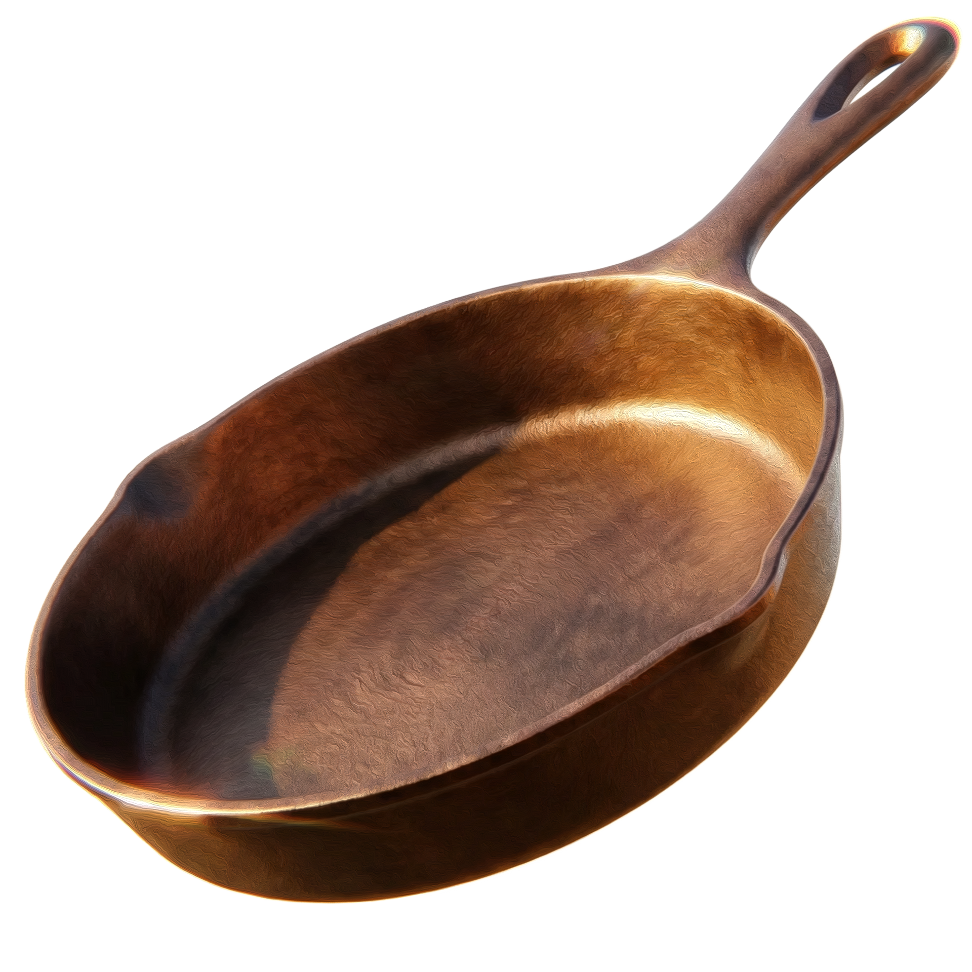 A pre-seasoned cast iron skillet