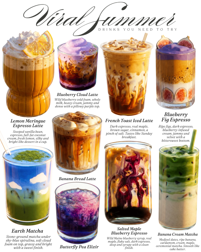 Viral Summer Drinks Poster